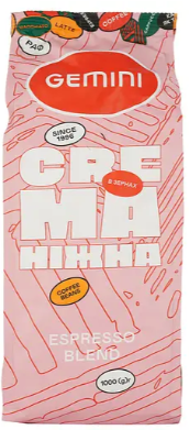 Кава в зернах Gemini Crema Ніжна 1 кг